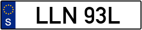 Trailer License Plate